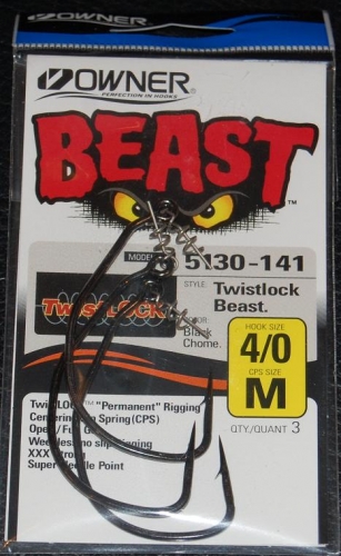Owner 5130 BEAST with TWISTLOCK Size 4/0 Jagged Tooth Tackle