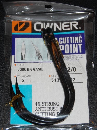 Owner 5134 JOBU Big Game Hooks Size 12/0 Jagged Tooth Tackle