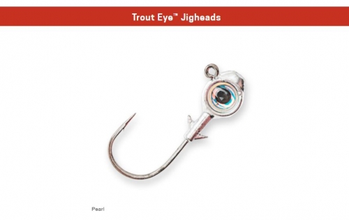 Z-Man Trout Eye Jigheads 1/4 oz Pearl Jagged Tooth Tackle
