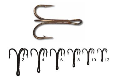 Mustad 7790X Open Shank Treble Hooks Size 6 Jagged Tooth Tackle