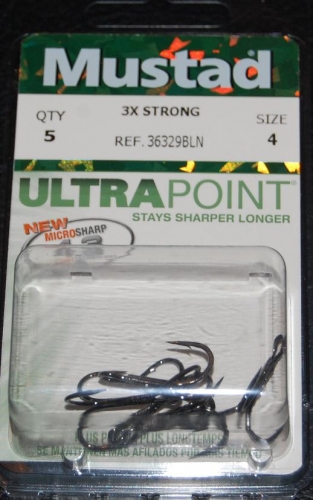 Mustad 36329NP-BN Elite Treble Hooks Size 4 Jagged Tooth Tackle