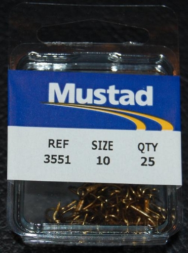 Mustad 3551-BR Bronze Treble Hooks Size 10 Jagged Tooth Tackle