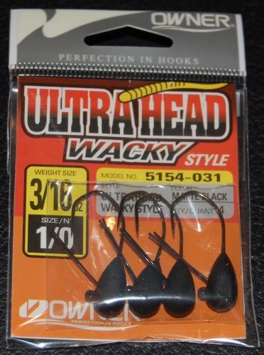 Owner Wacky Jig Head Size 1/0 Hooks - 3/16 oz