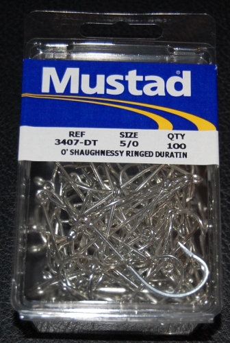 Mustad 10121NP-DT Kaiju Inline Single Hooks Size 1/0 Jagged Tooth Tackle