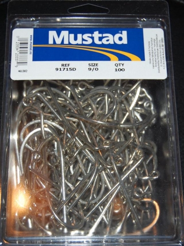 Mustad 91715-DT 90 degree Duratin Jig Hooks Size 9/0 Jagged Tooth Tackle