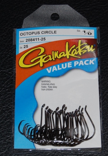 PICK YOUR SIZE! GAMAKATSU #208 OCTOPUS CIRCLE HOOK 25 HOOKS Value Pack NEW 