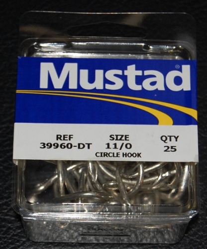 Mustad 39960-DT Duratin Circle Hooks Size 11/0 Jagged Tooth Tackle