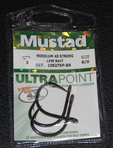 Mustad Hoodlum Live Bait Fishing Hooks Opti-Angle Needle Point 4x Extra Strong 