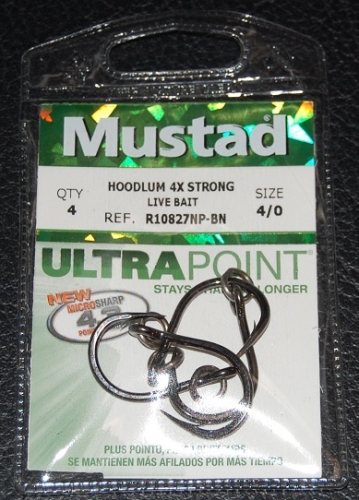 Mustad UltraPoint Ringed Live Bait Fishing Hook 