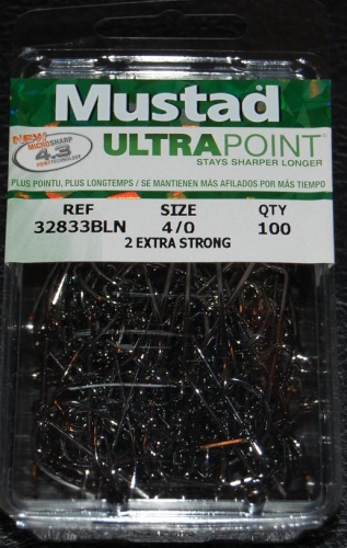 Mustad 32833NP-BN Ultra Point 2X Jig Hooks Size 4/0 Jagged Tooth Tackle
