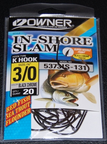 Owner K Hook Inshore Slam Size 3/0 Jagged Tooth Tackle