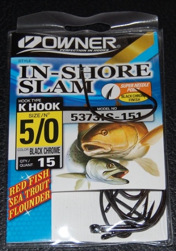 Owner K Hook Inshore Slam Size 5/0 Jagged Tooth Tackle