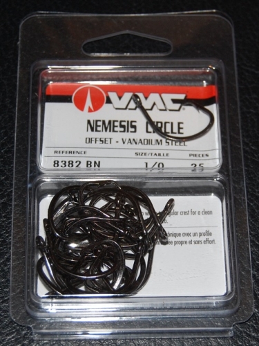VMC 8382 Nemesis Circle Hooks Size 1/0 Jagged Tooth Tackle