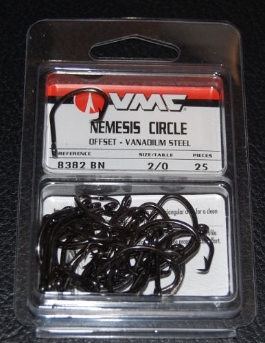VMC 8382 Nemesis Circle Hooks Size 2/0 Jagged Tooth Tackle