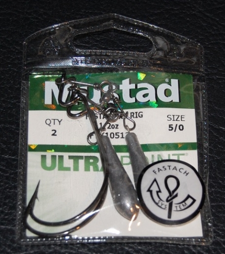 Pack of 2 Mustad KVD FASTACH X-RIG FTX 10512 5/0 Hook 1/2 oz Weight FTX10512-50 