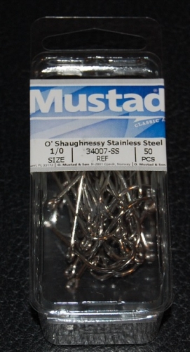 O 'Shaughnessy Haken-Edelstahl Mustad CLASSIC 34007-ss