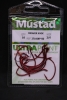 Mustad 37160NP-RD Red Croaker Wide Gap Hooks - Size 2/0