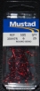 Mustad 35647-RB Red Treble Hooks - Size 6