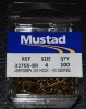 Mustad 32755-BR Bronze 90 degree Aberdeen Jig Hooks - Size 4