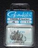Gamakatsu Round Bend Nickel Treble Hooks - Size 4