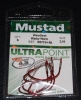 Mustad W37754NP-RB Red Wide Gap Weedless Hooks - Size 2/0