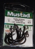 Mustad R10814NP-BN Ringed Hoodlum 5X Strong Live Bait Hooks - Size 9/0