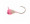 Clam Drop Jig XXL 1/8 oz - White Pink Glow