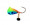 Clam Dingle Drop 1/16 oz - Chart Blue Glow Spot