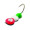 Clam Half Ant Drop 1/32 oz - Red White Green