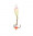 Clam Dropper Spoon 1/32 oz - White Pink Glow