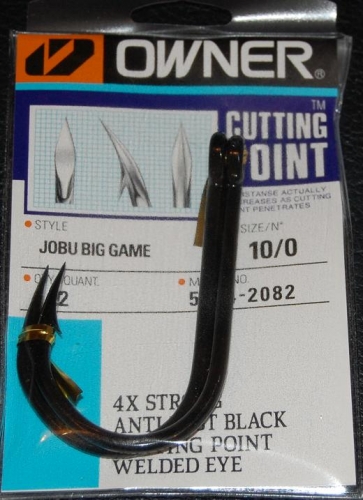 Owner 5134 JOBU Big Game Hooks Size 10/0 Jagged Tooth Tackle