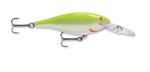 Rapala Shad Rap 05 Silver Fluorescent Chartreuse Jagged Tooth Tackle