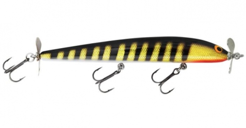 Bagley Bang O Lure Twin Spin 5 Black Stripes Gold Foil Jagged Tooth Tackle