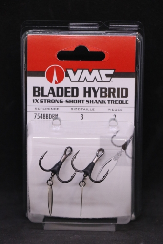 VMC 7548BD Bladed Hybrid Treble Short Size 3 Jagged Tooth Tackle