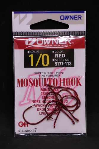 Owner 5177 Mosquito Hooks Size 1/0 Jagged Tooth Tackle