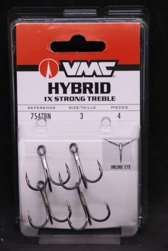VMC 7547 Hybrid Treble 1X Size 3 Jagged Tooth Tackle