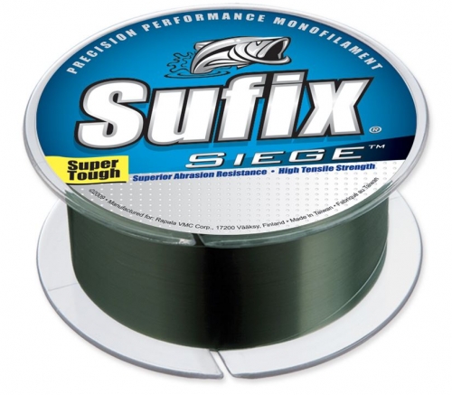 Sufix Siege Fishing Line Smoke Green 10 lb Test 330 yards Jagged Tooth  Tackle