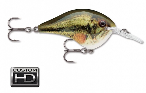 Rapala DT Dives To 6 Custom HD Live Largemouth Bass Jagged Tooth Tackle