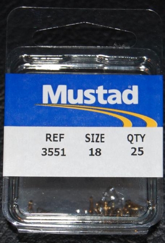 Mustad 3551-BR Bronze Treble Hooks Size 18 Jagged Tooth Tackle