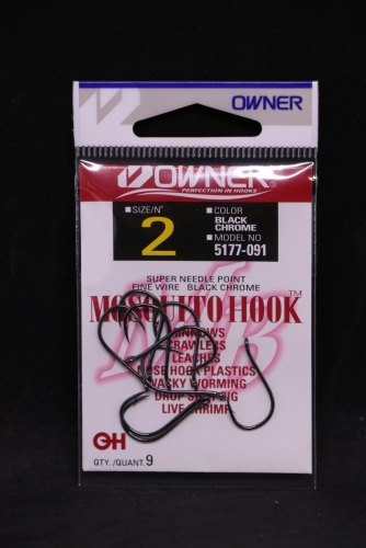 Owner 5177 Mosquito Hooks Size 2 Jagged Tooth Tackle