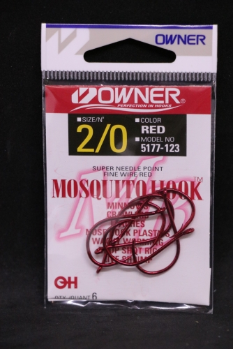 Owner 5177 Mosquito Hooks Size 2/0 Jagged Tooth Tackle