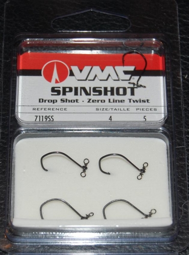 VMC Spinshot Drop Shot Hook, VMC Size 4, VMC Hooks, VMC Spinshot