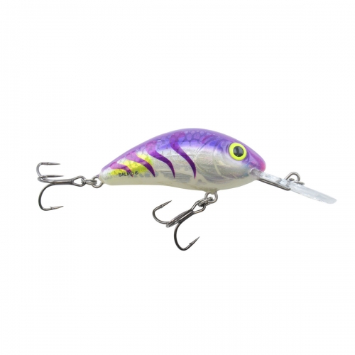 Salmo Hornet #4 Floating Holographic Purple Tiger Jagged Tooth Tackle