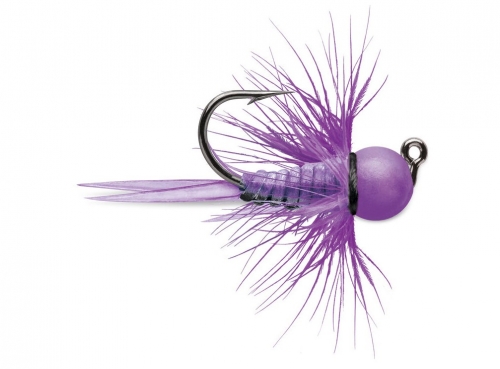 VMC Tungsten Bullfly Jig Glow Purple Jagged Tooth Tackle