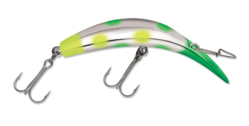 Luhr Jensen Kwikfish Rattle K15 Green Chartreuse Dual Dots Jagged Tooth  Tackle