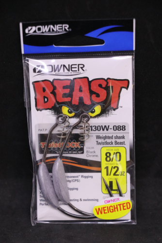 Owner WEIGHTED BEAST with TWISTLOCK Size 8/0 Hook 1/2 oz
