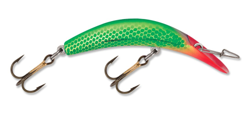 Luhr Jensen Kwikfish Xtreme Non-Rattle K11X Gold Green Pirate Jagged Tooth  Tackle