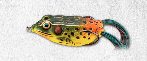 Live Target Hollow Body Frog 65 Emerald Red Jagged Tooth Tackle