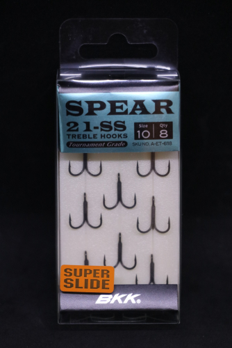 BKK Spear-21 SS Treble Hooks Size 10 Jagged Tooth Tackle