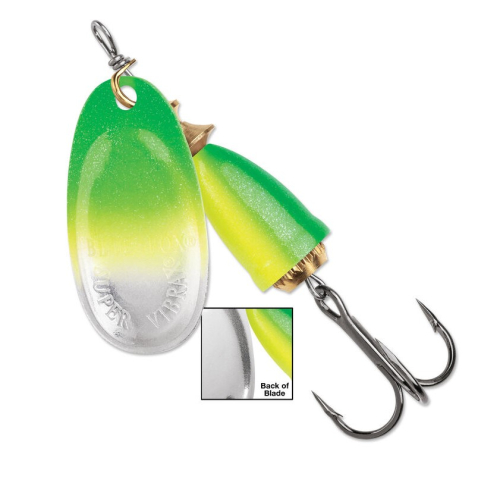 Blue Fox Classic Vibrax Northern Lights Green Chartreuse UV Jagged Tooth  Tackle